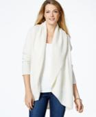 Charter Club Open-front Lurex Cardigan, Only At Macy's