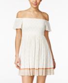 American Rag Printed Smocked Off-the-shoulder Dress, Created For Macy's