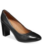 Clarks Artisan Women's Chryssa Ari Block-heel Pumps Women's Shoes