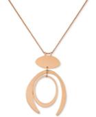 Lucky Brand Rose Gold-tone Sculptural 30 Pendant Necklace