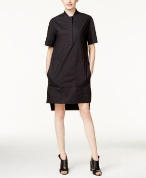 Dkny Cotton High-low Shirtdress