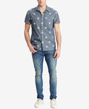 Denim & Supply Ralph Lauren Men's Star-print Chambray Shirt