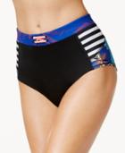 Roxy High-waist Colorblocked Bikini Bottom Women's Swimsuit