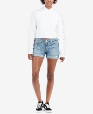True Religion Jayde Cuffed Denim Shorts