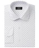 Alfani Men's Classic/regular Fit Performance Stretch Easy-care Small Circle Print Dress Shirt, Created For Macy's