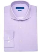 Vince Camuto Men's Slim-fit Purple Dot-pattern Dress Shirt