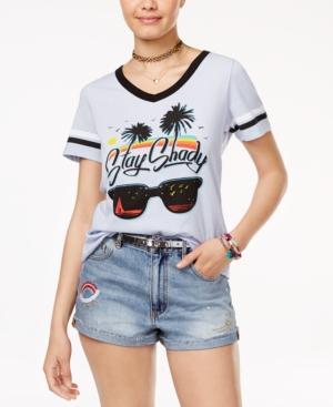 Hybrid Juniors' Stay Shady Graphic T-shirt
