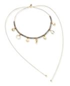 Inc International Concepts Gold-tone Beaded Charm Choker Necklace, Only At Macy's