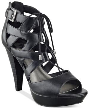 G By Guess Homarii Lace-up Platform Sandals Women's Shoes