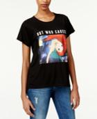 Freeze 24-7 Juniors' Disney Ariel Cares Graphic T-shirt