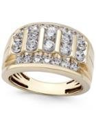 Men's Diamond Elevated Cluster Ring (2 Ct. T.w.) In 10k Gold