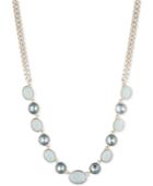 Dkny Gold-tone Crystal & Stone Collar Necklace, 16 + 3 Extender, Created For Macy's