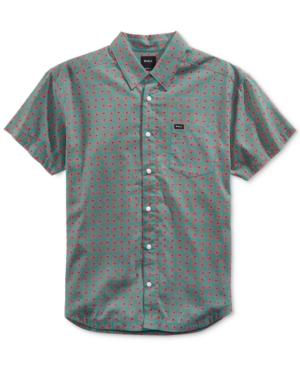 Rvca Men's Simon Paisley-print Pocket Shirt
