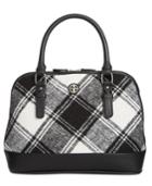 Giani Bernini Woven Plaid Satchel, Created For Macy's