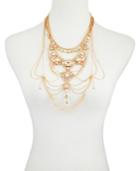 Guess Gold-tone Multi-stone Statement Necklace, 18 + 1 Extender