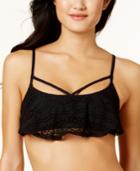 Hula Honey Little Wild One Strappy Crochet Bikini Top Women's Swimsuit