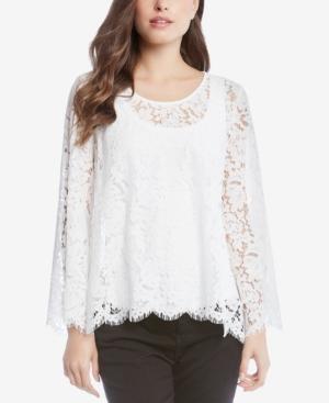 Karen Kane Scalloped Lace Top