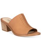 Nine West Rahina Stitched Block-heel Mules Women's Shoes