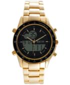 Kenneth Cole New York Men's Analog-digital Gold-tone Bracelet Watch 45x53mm 10030994