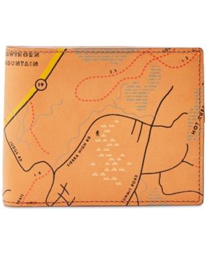 Fossil Men's Nolan Printed Bifold Leather Wallet