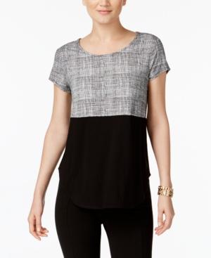 Alfani Colorblocked Top, Created For Macy's