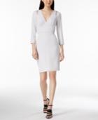 Calvin Klein Shimmer Shoulder-cutout Dress
