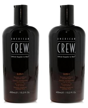 American Crew 3-in-1 Moisturizing Shampoo Duo (two Items), 15.2-oz, From Purebeauty Salon & Spa