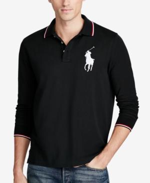 Polo Ralph Lauren Men's Long-sleeve Mesh Big Pony Polo