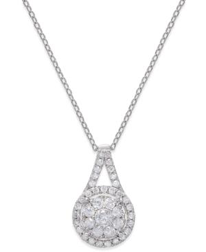 Diamond Pendant Necklace (1/2 Ct. T.w.) In Sterling Silver