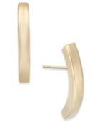 Stick Linear Crawler Earrings In 10k Gold