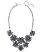 I.n.c. Silver-tone Iridescent Bead Burst Statement Necklace, 18 + 3 Extender, Created For Macy's