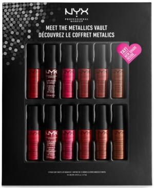 Nyx Professional Makeup 12-pc. Meet The Metallics Lip Set, Created For Macy's