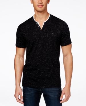 Inc International Concepts Speckled Henley Shirt, Created For Macy's