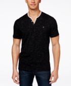 Inc International Concepts Speckled Henley Shirt, Created For Macy's