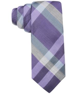 Ryan Seacrest Distinction Men's Petaluma Plaid Slim Tie, Created For Macy's
