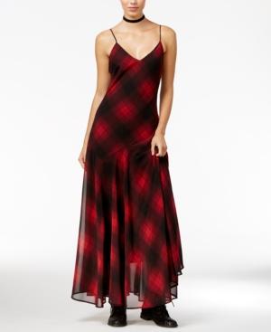 Jessica Simpson Rosalind Plaid Maxi Dress