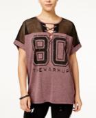Jessica Simpson The Warm Up Lace-up Football T-shirt
