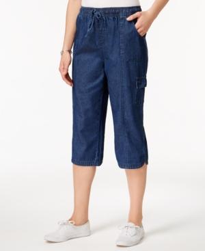 Karen Scott Edna Cotton Capri Jeans, Only At Macy's