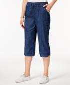 Karen Scott Edna Cotton Capri Jeans, Only At Macy's