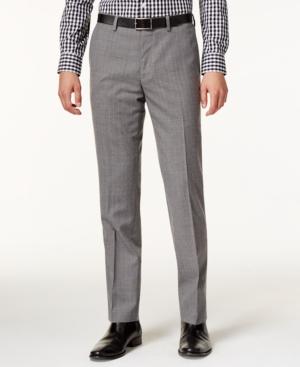 Bar Iii Men's Slim-fit Gray Glen Plaid Pants, Only At Macy's