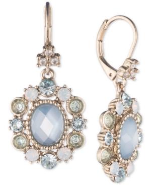 Marchesa Multi-stone Oval Drop Earrings