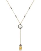 Paul & Pitu Naturally Two-tone Multi-stone Y-neck Necklace