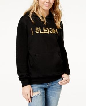 Bow & Drape I Sleigh Sequined Hoodie