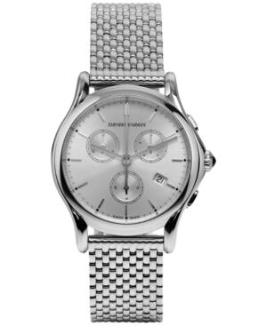 Emporio Armani Unisex Swiss Chronograph Stainless Steel Bracelet Watch 36mm Ars6007