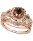 Le Vian Chocolatier Diamond Bridal Set (1-5/8 Ct. T.w.) In 14k Rose Gold