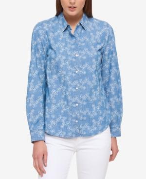 Tommy Hilfiger Cotton Printed Shirt, Created For Macy's