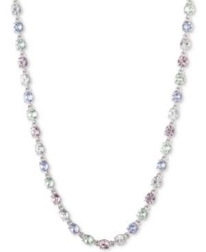 Givenchy Silver-tone Crystal Collar Necklace, 16 + 3 Extender