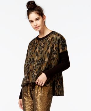 Rachel Rachel Roy Animal-print Combo Sweater