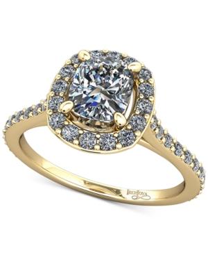 Diamond Halo Mount Setting (1/3 Ct. T.w.) In 14k Gold