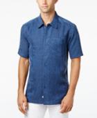 Quiksilver Waterman Men's Aganoa Bay Tropical-print Short-sleeve Shirt
